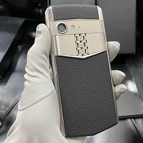 Vertu Aster P Thép Da Đen