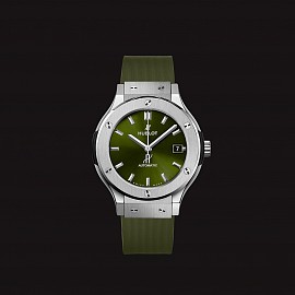 Hublot Classic Fusion Titanium Green 38mm Dây Cao Su Cao Su