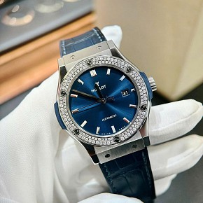 Hublot Classic Fusion 42mm Navy Vành Kim Lướt 2019