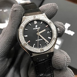 Hublot classic fusion titanium custom diamonds 38mm