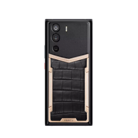 METAVERTU CLOUS VÀNG KHỐI ĐÍNH KIM CƯƠNG ALLIGATOR LEATHER IRON BLACK