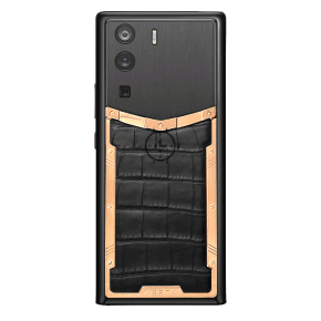 METAVERTU VÀNG KHỐI ALLIGATOR LEATHER IRON BLACK