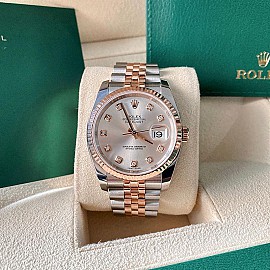 Rolex Datejust 116231 mặt số Sundust nạm kim cương