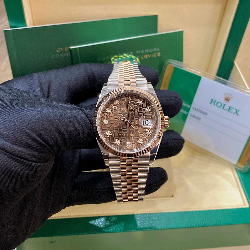 Rolex Datejust 36mm 126231 Demi Rose Gold Chocolate Dial - 2019