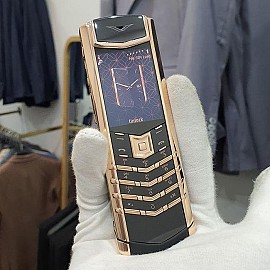 Vertu signature s black ceramic mix rose gold