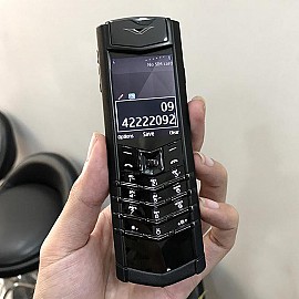 Vertu signature s pure black zin chính hãng