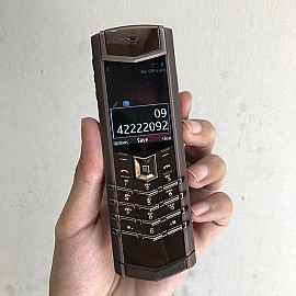 Vertu signature s pure brown chính hãng