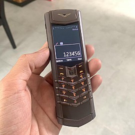 Vertu signature s pure brown vỏ new đẹp