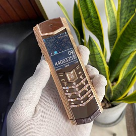 Vertu Signature S Clous Chocolate Gold Rose