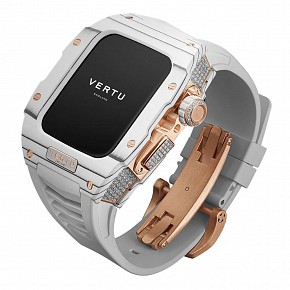 Vertu Watch H1 Carbon White Gold Diamonds