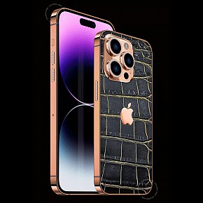iPhone 14 Vàng Khối Aligator Dark Gold 18K