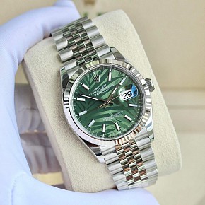Rolex 126234 36mm Mặt Lá Cọ Cọc Kim
