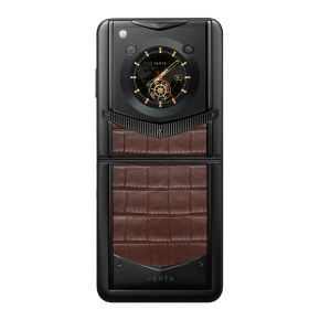 Vertu Iron Flip Brown Alligator