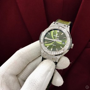 Hublot Classic Fusion Pave Diamond Green 38mm