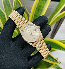Rolex Day Date 36mm Vàng Khối Mặt Số Vàng