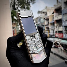 Vertu Signature S Pure White Alligator Xà Cừ