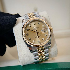 Rolex Datejust 116233 Demi Chanh Mặt Champagne 36mm - 2018