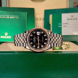 Rolex Datejust 126231 Demi Rose Gold Black Dial 36mm - 2020
