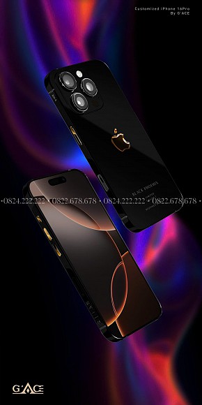 IPHONE 16 PRO MAX MẠ VÀNG BLACK PHOENIX Limited 99C