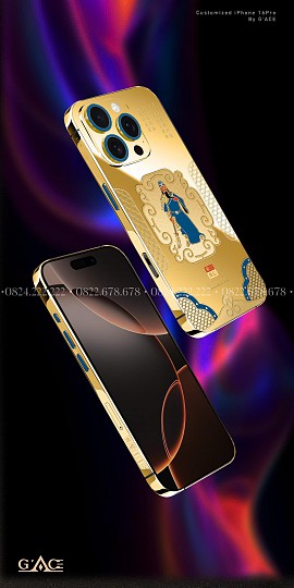 IPHONE 16 PRO MẠ VÀNG GUANYU