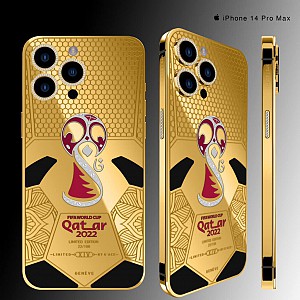 Phiên bản giới hạn dành riêng cho mùa World Cup 2022 :  iPhone 14 Pro Max Fifa World Cup Qatar 2022 Mạ Vàng