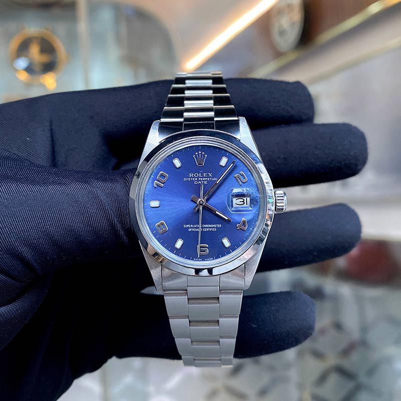 Rolex Oyster Perpetual Date 15200 Blue Dial 34mm