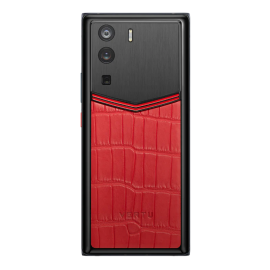 METAVERTU ALLIGATOR LEATHER FLAME RED