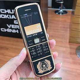 Nokia 8800 vàng hồng đen khảm Quốc Huy