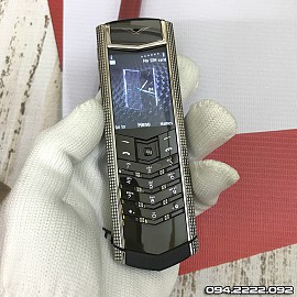 Vertu signature s clous de Paris stainless steel