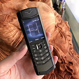 Vertu signature s pure black zin chính hãng
