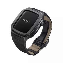 Vertu Watch Black Stainless Steel Black Calf