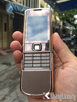 Nokia 8800 sapphire vàng hồng da nâu
