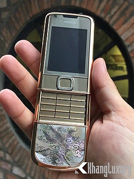 Nokia 8800 vàng hồng phím đá ốc quý